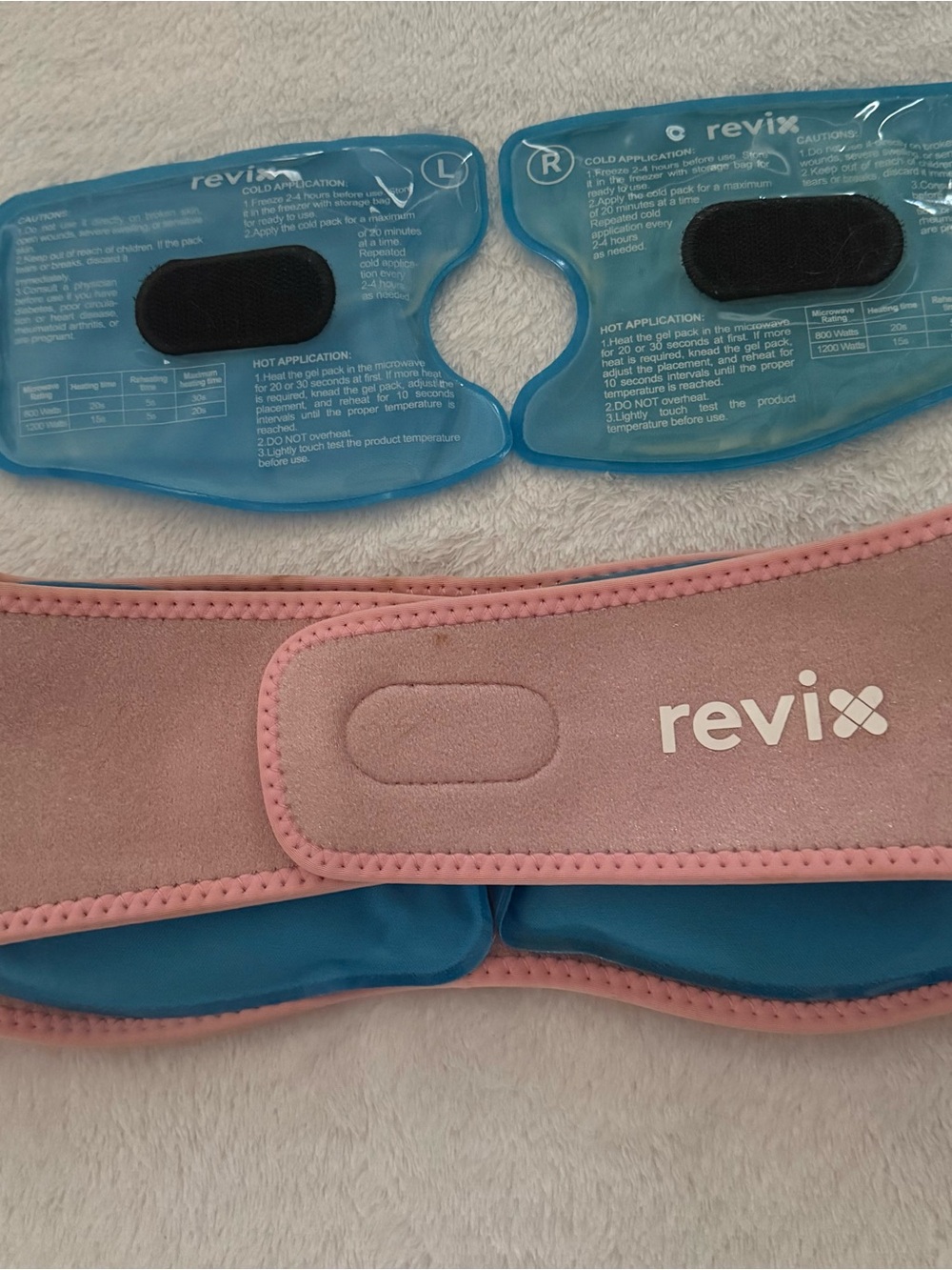 Revix wisdom tooth ice pack wrap hot cold therapy Jaw Face Compress Pink